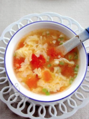 Tomato Egg Drop Soup